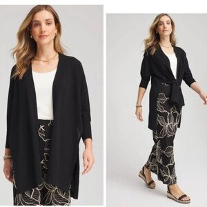 Chicos Long and Tie Front Cardigan